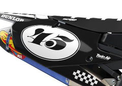 YAMAHA CHECKERS BW SERIES (JEDES FAHRRADMODELL UND JEDE FARBE!) Semi-Custom Factory Backing Graphics