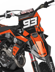 SÉRIE KT CAMO (TOUS LES MODÈLES ET COULEURS DE VÉLO !) Graphiques de support d'usine semi-personnalisés