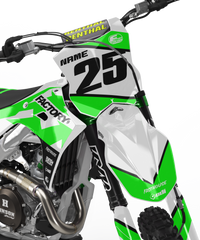 KAWASAKI BLITZ (TOUS LES MODÈLES ET COULEURS DE VÉLO !) Graphiques de support d'usine semi-personnalisés