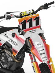 HUSQVARNA BLACK PUNK FLAG SERIES (JEDES FAHRRADMODELL UND JEDE FARBE!) Semi-Custom Factory Backing Graphics