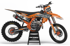 SÉRIE KT BLITZ (TOUS LES MODÈLES ET COULEURS DE VÉLO !) Graphiques de support d'usine semi-personnalisés