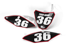 Factory Backing Pre Printed Background Decal Set with color pinstripe