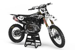 HONDA CHECKERS BW SERIES (JEDES FAHRRADMODELL UND JEDE FARBE!) Semi-Custom Factory Backing Graphics