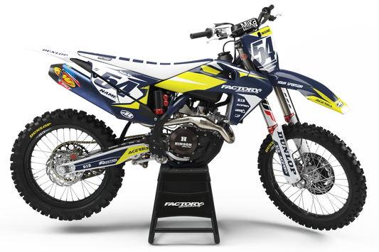 HUSQVARNA TECH SERIES (JEDES FAHRRADMODELL UND JEDE FARBE!) Semi-Custom Factory Backing Graphics