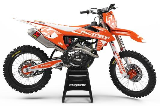 KT TECH SERIE (JEDES FAHRRADMODELL UND JEDE FARBE!) Semi-Custom Factory Backing Graphics