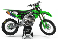 KAWASAKI SWIFT (TOUS LES MODÈLES ET COULEURS DE VÉLO !) Graphiques de support d'usine semi-personnalisés