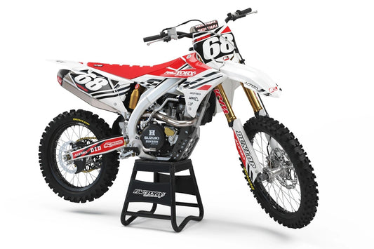 SÉRIE SUZUKI EXPRESS V3 (TOUS LES MODÈLES DE VÉLO ET COULEURS !) Graphiques de support d'usine semi-personnalisés