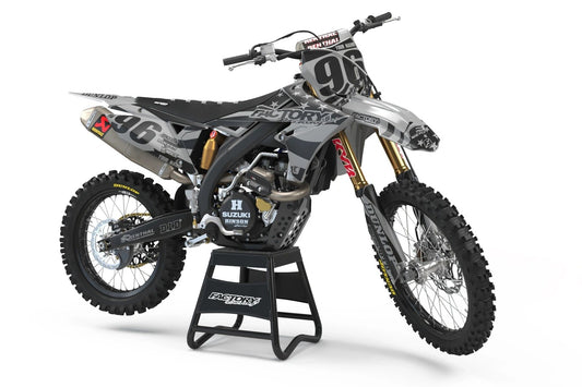 SUZUKI USA 2 SERIES (JEDES FAHRRADMODELL UND JEDE FARBE!) Semi-Custom Factory Backing Graphics