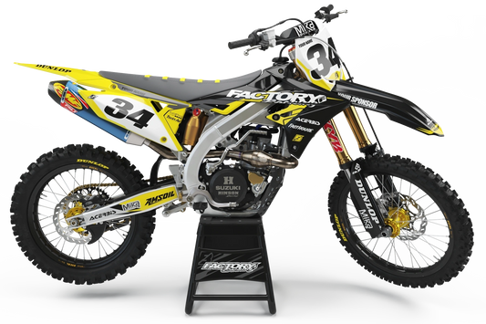 SUZUKI BLITZ SERIE (JEDES FAHRRADMODELL UND JEDE FARBE!) Semi-Custom Factory Backing Graphics