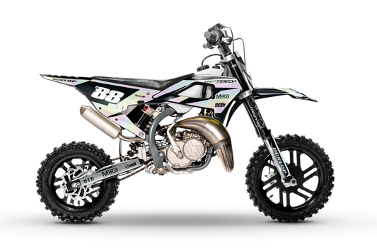 SÉRIE DE BOLTING CHROME HOLOGRAPHIQUE COBRA (TOUS LES MODÈLES DE VÉLO ET COULEURS !) Graphiques de support d'usine semi-personnalisés