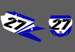 Yamaha Bolting Factory Backing Pre Printed number decal Set - choose your name, # , colorway