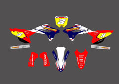 HONDA THROWBACK SERIES (JEDES FAHRRADMODELL UND JEDE FARBE!) Semi-Custom Factory Backing Graphics