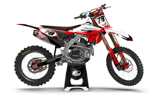 HONDA SUPERFLY SERIE (JEDES FAHRRADMODELL UND JEDE FARBE!) Semi-Custom Factory Backing Graphics