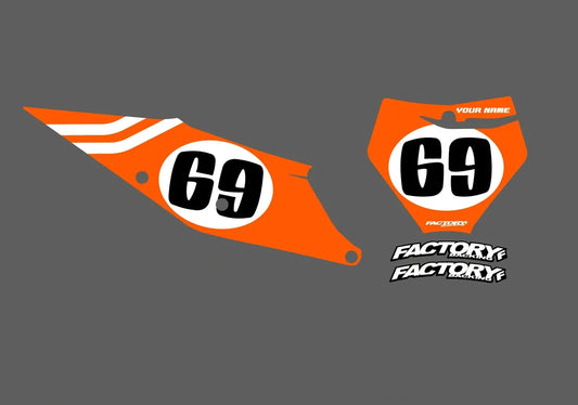 kt Vintage 1 Factory Backing Pre-Printed Number Decal Set - choisissez votre nom, # , coloris