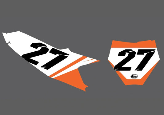 kt Bolting Factory Backing Vorgedrucktes Nummernaufkleber-Set - wählen Sie Ihren Namen, Ihre Nummer und Ihre Farbgebung