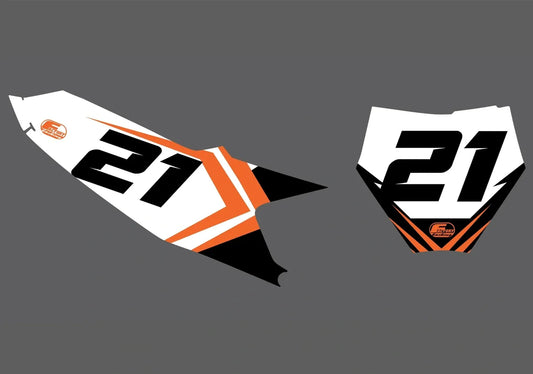 kt Dimensional Factory Backing Vorgedrucktes Nummernaufkleber-Set - wählen Sie Ihren Namen, Ihre Nummer und Ihre Farbgebung