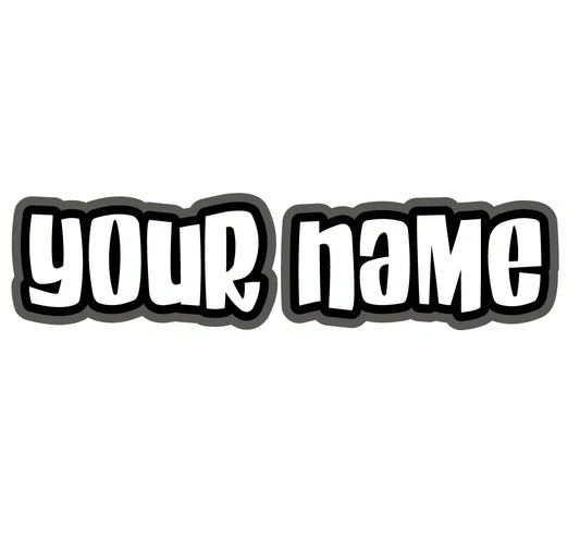 Benutzerdefinierte MX-Namensaufkleber (12er-Set) SIXTIES