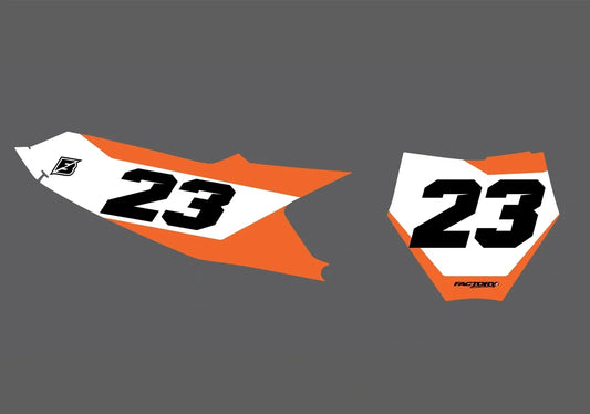 kt Stealth Factory Backing Pre Printed number decal Set - choose your name, # , colorway