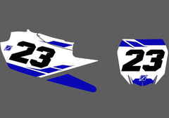Yamaha Swift Factory Backing Pre Printed number decal Set - choose your name, # , colorway