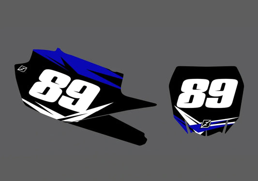 Yamaha Fast Guy Factory Backing Pre Printed number decal Set - choose your name, # , colorway