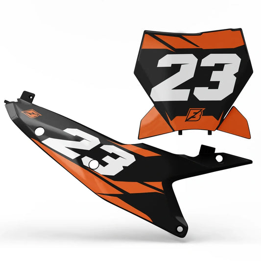 kt Swift Factory Backing Pre Printed number decal Set - choose your name, # , colorway