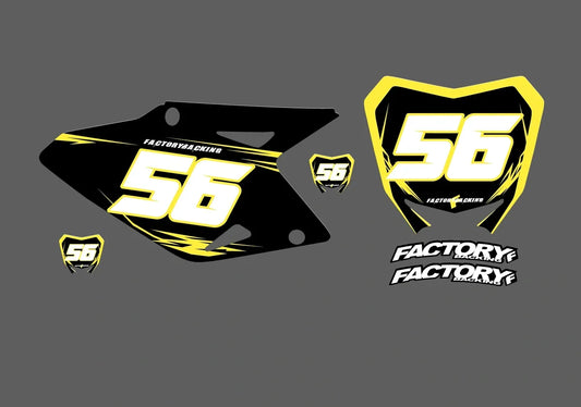 Suzuki Bolt Factory Backing Vorgedrucktes Nummernaufkleber-Set - wählen Sie Ihren Namen, Ihre Nummer und Ihre Farbgebung