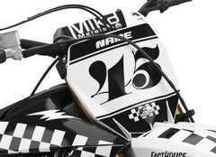 YAMAHA CHECKERS BW SERIES (JEDES FAHRRADMODELL UND JEDE FARBE!) Semi-Custom Factory Backing Graphics