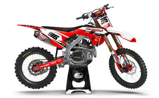 HONDA TURBO SERIE (JEDES FAHRRADMODELL UND JEDE FARBE!) Semi-Custom Factory Backing Graphics