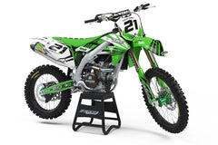 KAWASAKI DIMENSIONAL SERIES (JEDES FAHRRADMODELL UND JEDE FARBE!) Semi-Custom Factory Backing Graphics