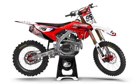 HONDA SMOOTH SERIES (JEDES FAHRRADMODELL UND JEDE FARBE!) Semi-Custom Factory Backing Graphics