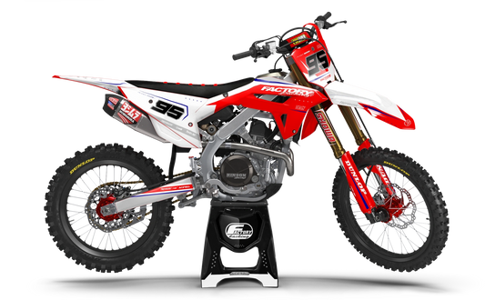 HONDA SUPERSONIC SERIES (JEDES FAHRRADMODELL UND JEDE FARBE!) Semi-Custom Factory Backing Graphics