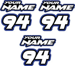 Custom mx Truck or Trailer name decals (set of 3) VAMPIRE