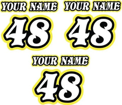 Custom mx Truck or Trailer name decals (set of 3) VINTAGE