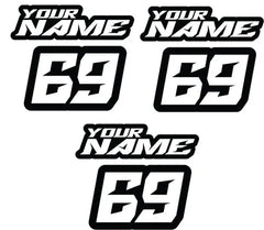 Custom mx Truck or Trailer name decals (set of 3) ROVER