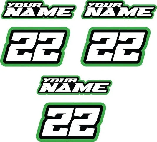 Benutzerdefinierte MX Truck oder Anhänger Namen Aufkleber (Satz von 3) SWIPE