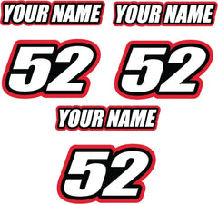 Custom mx Truck or Trailer name decals (set of 3) IMPACT
