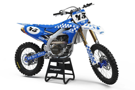 YAMAHA CHECKERS SERIES (JEDES FAHRRADMODELL UND JEDE FARBE!) Semi-Custom Factory Backing Graphics