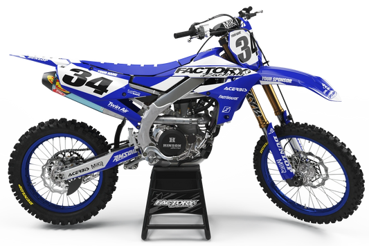 YAMAHA STEALTH SERIE (JEDES FAHRRADMODELL UND JEDE FARBE!) Semi-Custom Factory Backing Graphics