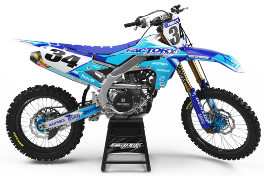 YAMAHA GONE SERIES (JEDES FAHRRADMODELL UND JEDE FARBE!) Semi-Custom Factory Backing Graphics