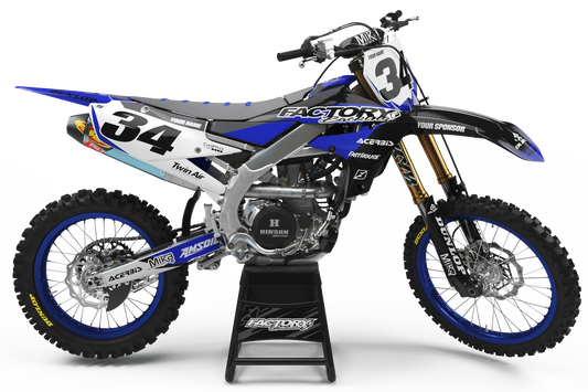 YAMAHA BLITZ SERIE (JEDES FAHRRADMODELL UND JEDE FARBE!) Semi-Custom Factory Backing Graphics