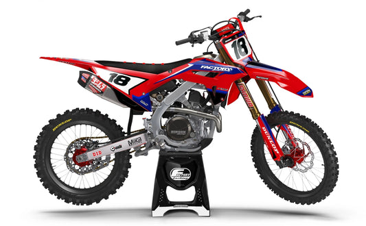 HONDA FACTORY BACKED SERIES (JEDES FAHRRADMODELL UND JEDE FARBE!) Semi-Custom Factory Backing Graphics