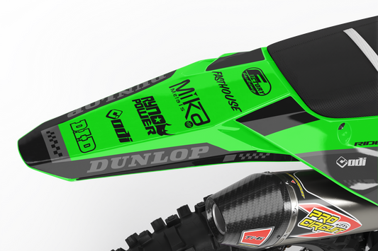KAWASAKI STEALTH (TOUS LES MODÈLES ET COULEURS DE VÉLO !) Graphiques de support d'usine semi-personnalisés