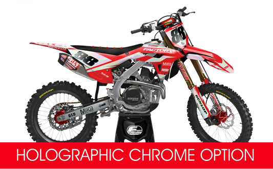 HONDA BOLTING SERIES (JEDES FAHRRADMODELL UND JEDE FARBE!) Semi-Custom Factory Backing Graphics 