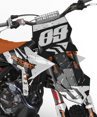 KT Worked SERIES (ANY BIKE MODEL AND COLORS!) Semi-Custom Factory Backing Graphics