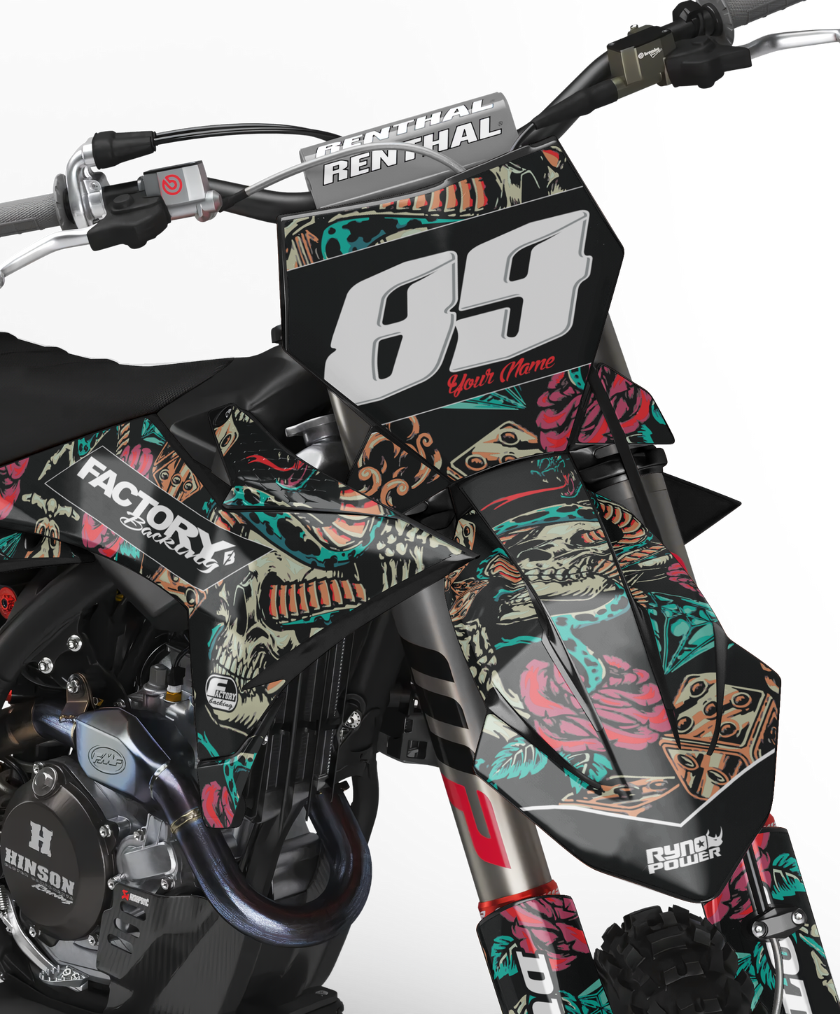 Factory Backing Graphics Factory Backing - Custom Motocross Bike Graphics