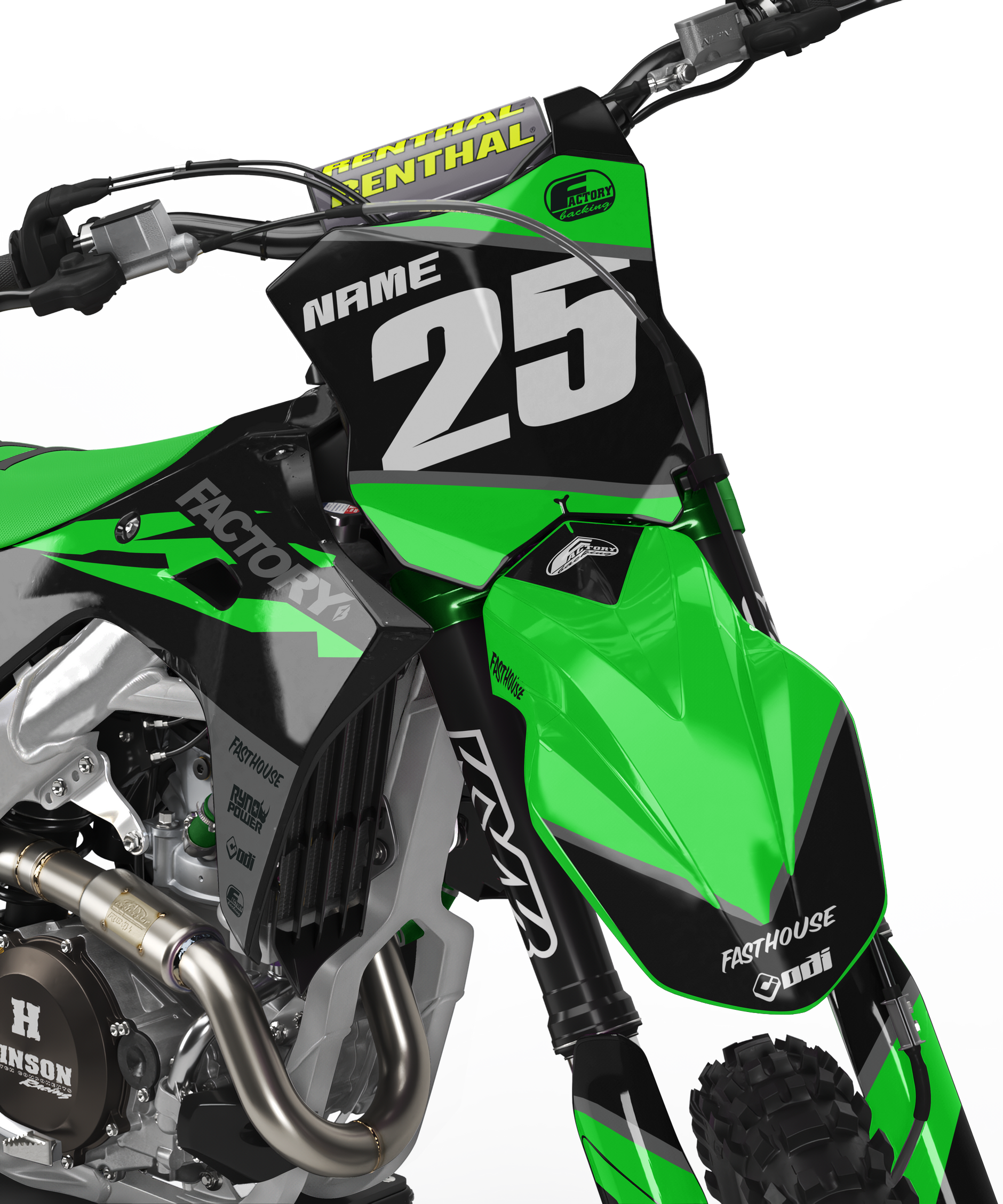 MOSS×STREET STYLE グラフィック150 50:50 Kawasaki Custom Graphic Kits