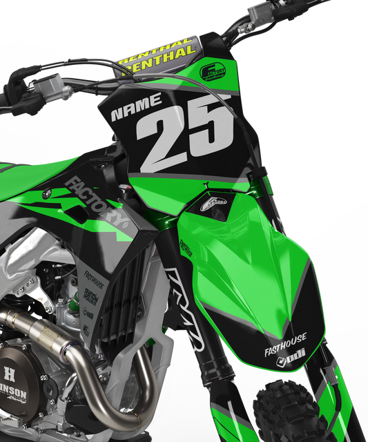 KAWASAKI BLITZ (JEDES FAHRRADMODELL UND JEDE FARBE!) Semi-Custom Factory-Hintergrundgrafiken