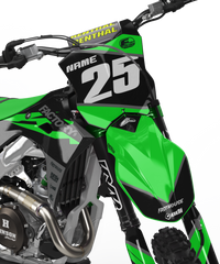 KAWASAKI BLITZ (TOUS LES MODÈLES ET COULEURS DE VÉLO !) Graphiques de support d'usine semi-personnalisés