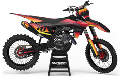 GAS GAS SUNSET SERIES (ANY BIKE MODEL AND COLORS!) Semi-Custom Factory Backing Graphics