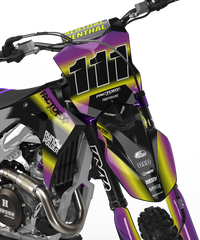 KAWASAKI BLITZ (TOUS LES MODÈLES ET COULEURS DE VÉLO !) Graphiques de support d'usine semi-personnalisés